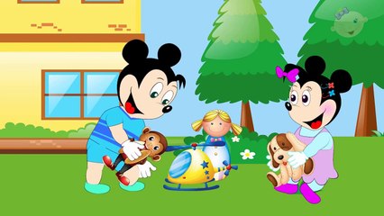 Mickey Mouse Babie Chase Robbers Goofy Babie Police in Prison! Minnie Mouse, Donald Duck N