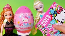 Hello Kitty Surprise egg and Blind bag World adventures opening- Robots kids toys