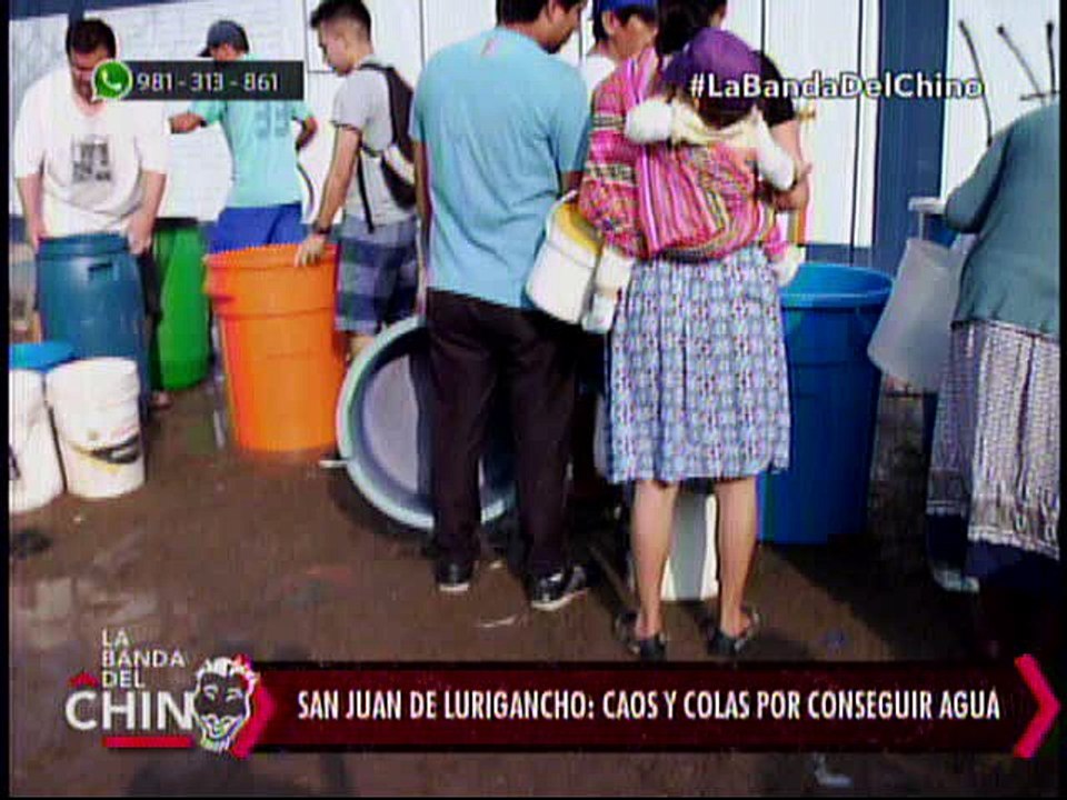 Nota - San Juan de Lurigancho Caos y Colas por conseguir agua