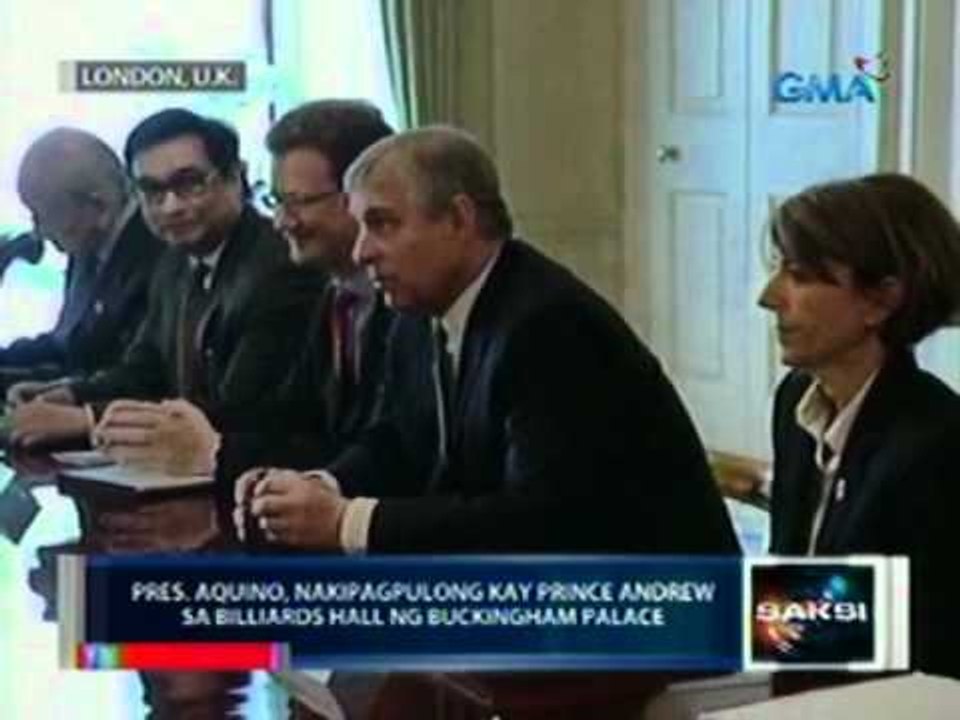 Saksi: PNoy, nakipagpulong kay Prince Andrew sa Billiards Hall ng Buckingham Palace