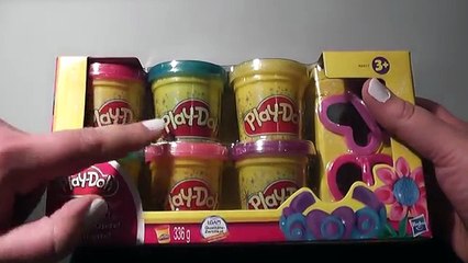 Disney Play Doh Sparkle 6 Pack & Disney Princess Magiclip Princesses