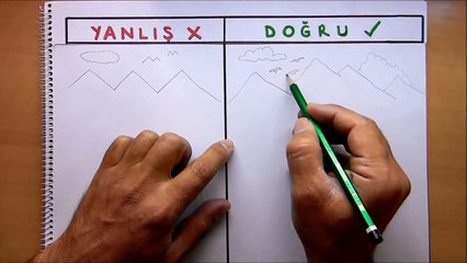 Resim Çizerken Sıkça Yapılan Hatalar Nelerdir  Manzara Çizimi Yanlışları - Picture drawing mistakes