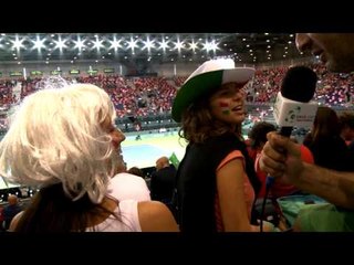 Italian Fans remain hopeful at the Semifinal