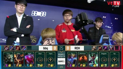 [21.03.2017] bbq vs Tigers [LCK Mùa Xuân 2017][ Ván 1]