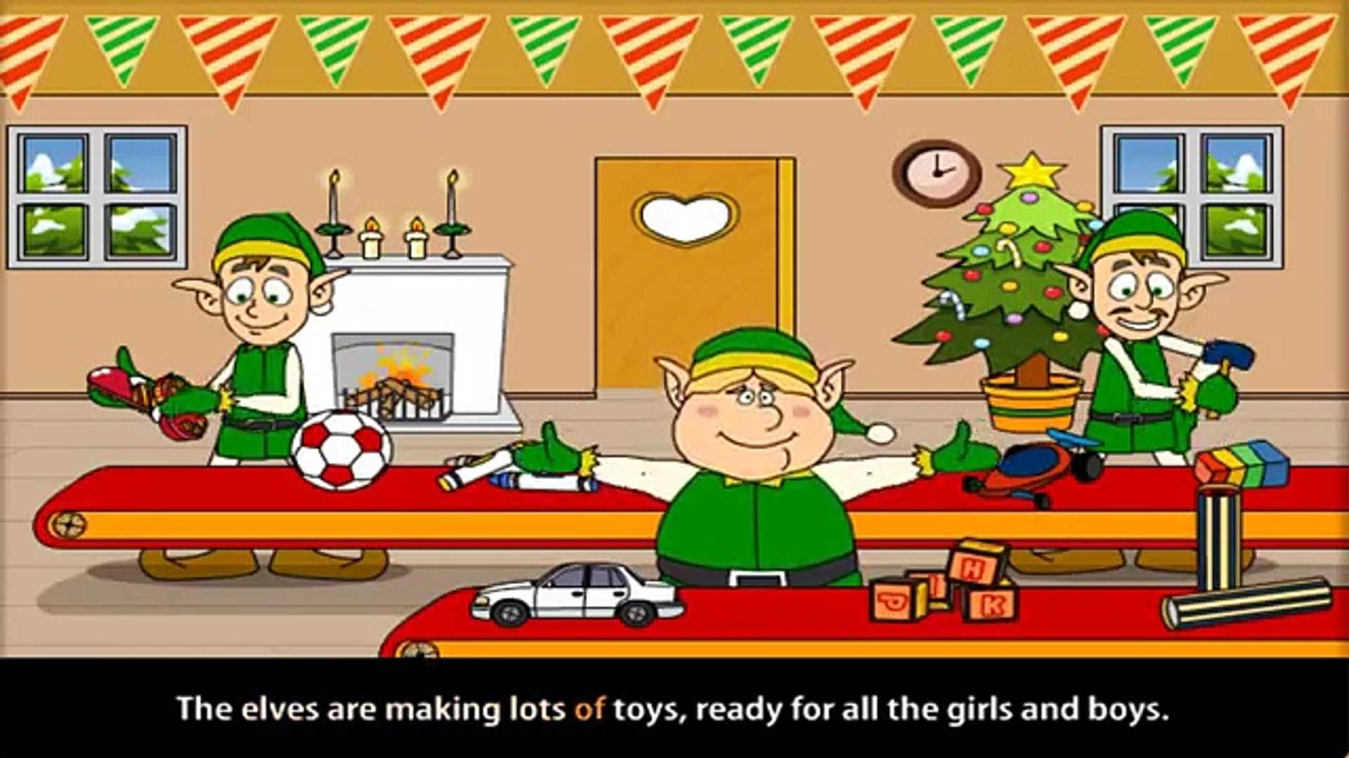 ⁣Kids Songs : The busy elf | kids songs english with lyrics █▬█ █ ▀█▀
