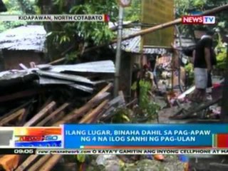 NTG: Ilang lugar, binaha dahil sa pag-apaw ng 4 na ilog sanhi ng pag-ulan
