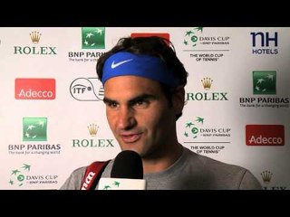 Roger Federer (SUI) on being back in Switzerland