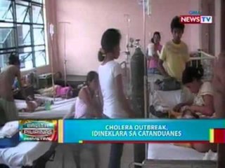 BP: Cholera outbreak, idineklara sa Catanduanes