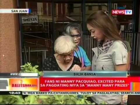 BT: Fans ni Manny Pacquiao, excited para sa pagdating niya sa 'Manny Many Prizes'