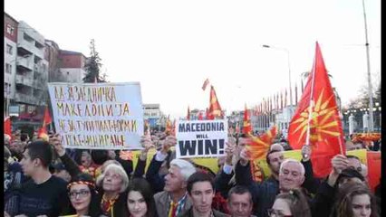 Vuelven a salir a las calles en Macedonia contra un gobierno de coalición con fuerzas albanesas