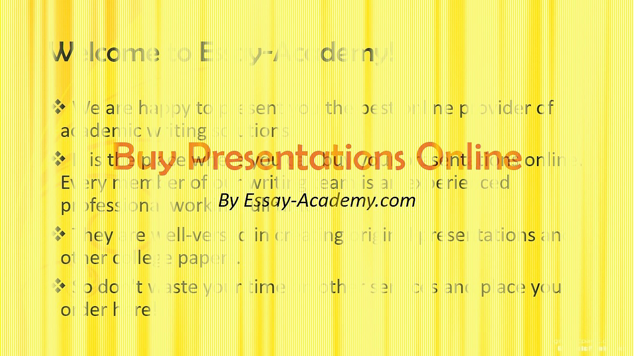 Buy Presentations Online