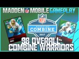 Madden NFL Mobile Gameplay: 98 OVR COMBINE WARRIORS!