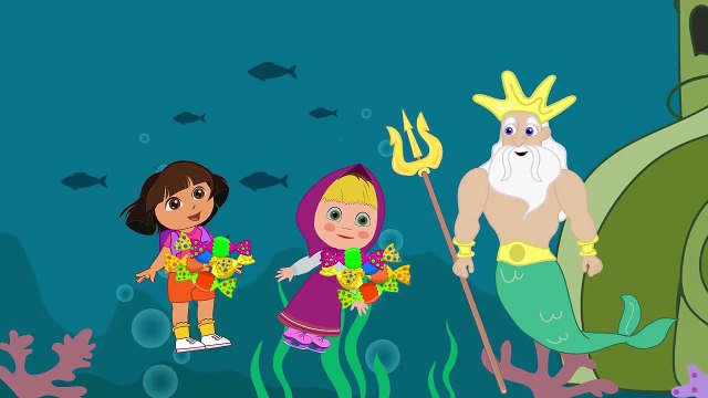 Masha And Dora Dinosaur Paw Patrol 6 Funny Story Finger Family Nursery Rhymes