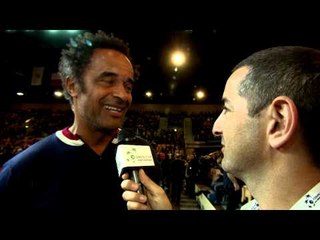 French Tennis Star Yannick Noah interview