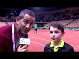 Kids day at France v Australia: Gael Monfils welcomes future Davis Cup stars