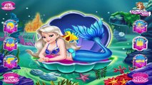 Princess Elsa Mermaid - Disney Frozen Queen Elsa Mermaid Dress Up Games For Girls HD