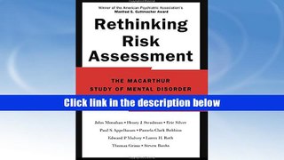 PDF [Download]  Rethinking Risk Assessment: The MacArthur Study of Mental Disorder and Violence
