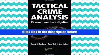 PDF [Download]  Tactical Crime Analysis: Research and Investigation  For Online