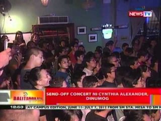 BT: Send-off concert ni Cynthia Alexander, dinumog