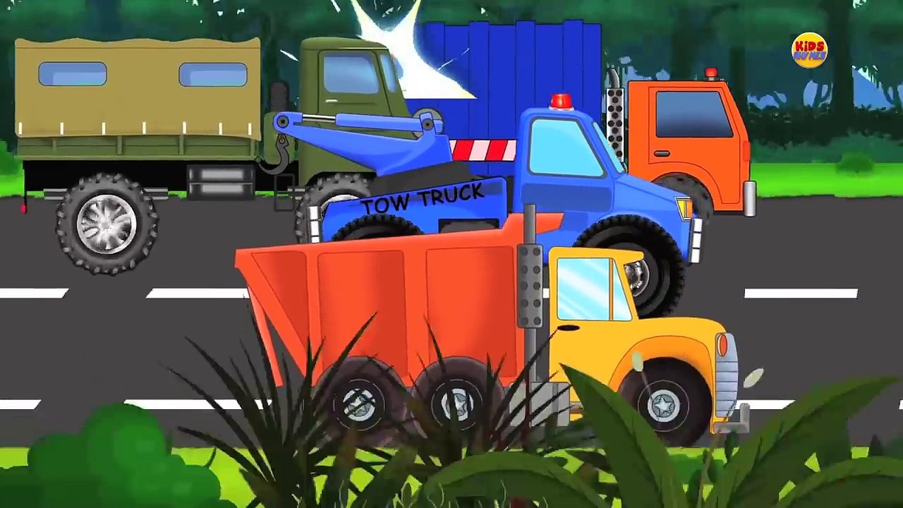 Big Trucks | Water Tank Truck | Ambulance Truck Police Car Scary Monster Truck Constructio