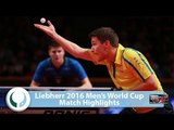 2016 Men’s World Cup Highlights I Dimitrij Ovtcharov vs Kristian Karlsson (R16)