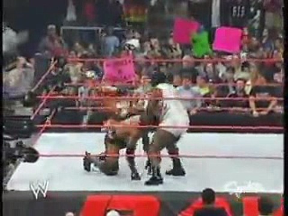 Mark Henry Attacks Booker T WWE Raw 2003