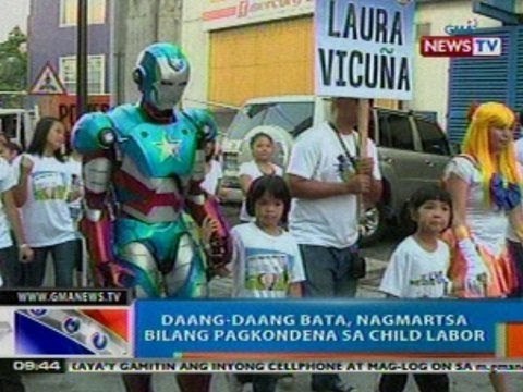 NTG: Daang-daang bata sa Pasig, nagmartsa bilang pagkondena sa child labor
