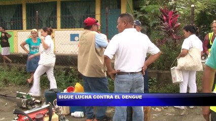 Sigue lucha contra el dengue