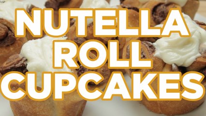 How to Make Nutella Roll Cupcakes - Full Video Recipe