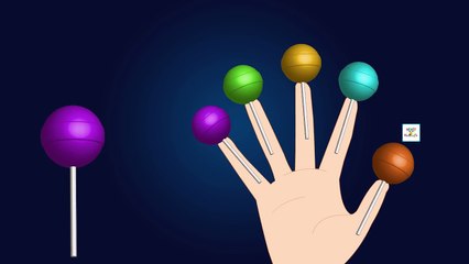 Lollipop Finger Family Nursery Rhyme - Star Candy Daddy Finger Song