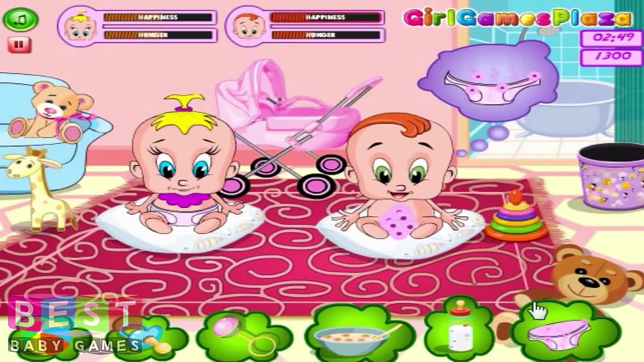 ღ Baby Twin Trouble Show Baby Game for Kids