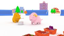 Learn colors with colorful baloons, Dina and Dino the Dinosaurs| Educational cartoon for c