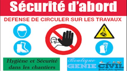 Hygiène et Sécurité dans les chantiers