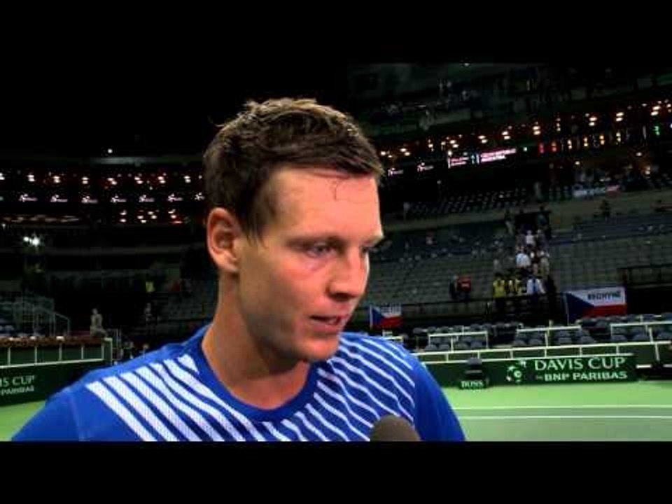 Official Davis Cup by BNP Paribas Interview - Tomas Berdych after rubber 2