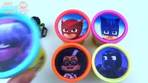Learn Colours PJ MASKS Surprise Toys Cups Play Doh Ice Cream Toy Paw Patrol Peppa Pig