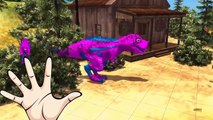 Fat spiderman vs Hulk finger family 3d animation - Colors dinosaur finger family nursery r