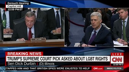 WATCH: Durbin looks STUPID after trying to attack Gorsuch with student complaint