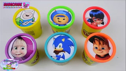 Learn Colors Adventure Time Disney Nick Jr. Miraculous Ladybug Surprise Egg and Toy Collector SETC