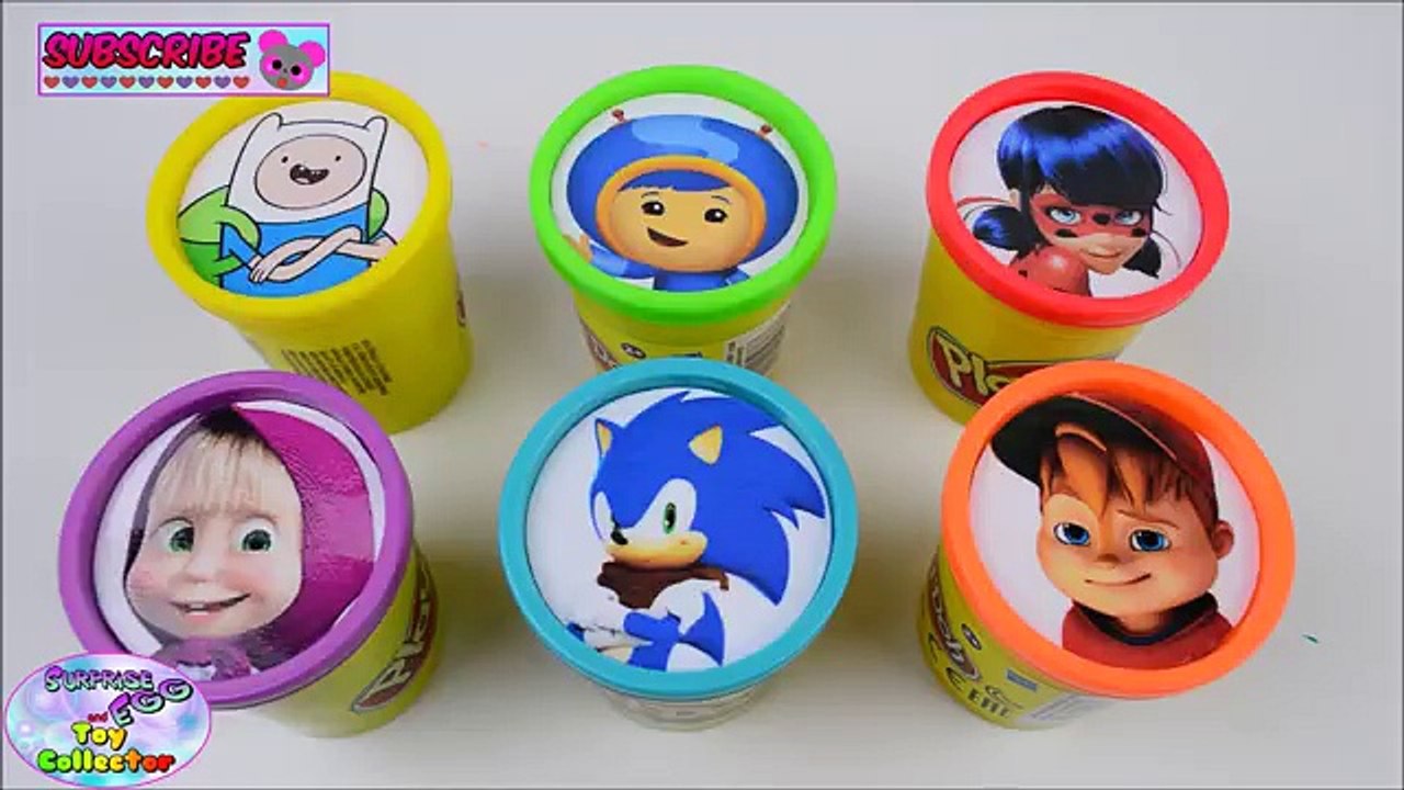 Learn Colors Adventure Time Disney Nick Jr. Miraculous Ladybug Surprise Egg and Toy Collector SETC