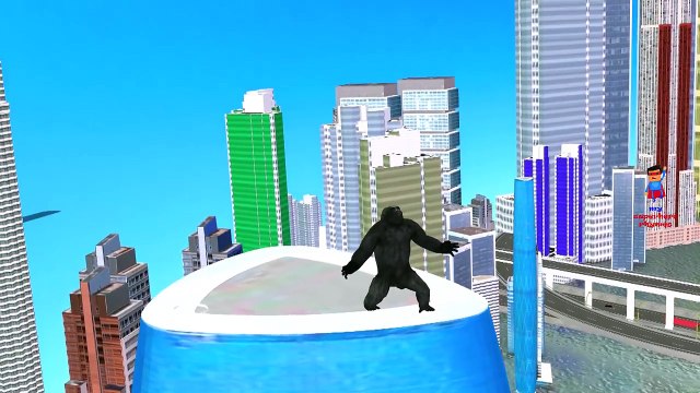 Акула против динозавры и динозавры против король конг мультфильмы пение палец Семья питомник рифма