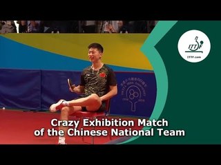 Funny Table Tennis Exhibition Match