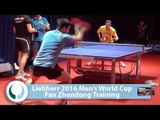2016 Men's World Cup Training I Fan Zhendong