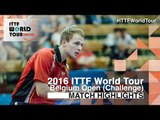 2016 Belgium Open Highlights: Benedikt Duda vs Fabian Akerstrom (R64)