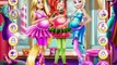 Disney Princesses Elsa Rapunzel Ariel Pregnant Fashion Games for Little Girls
