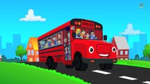 Planets Singing Wheels On The Bus - Animated Nursery Rhymes For Kids - Rhymes Hero