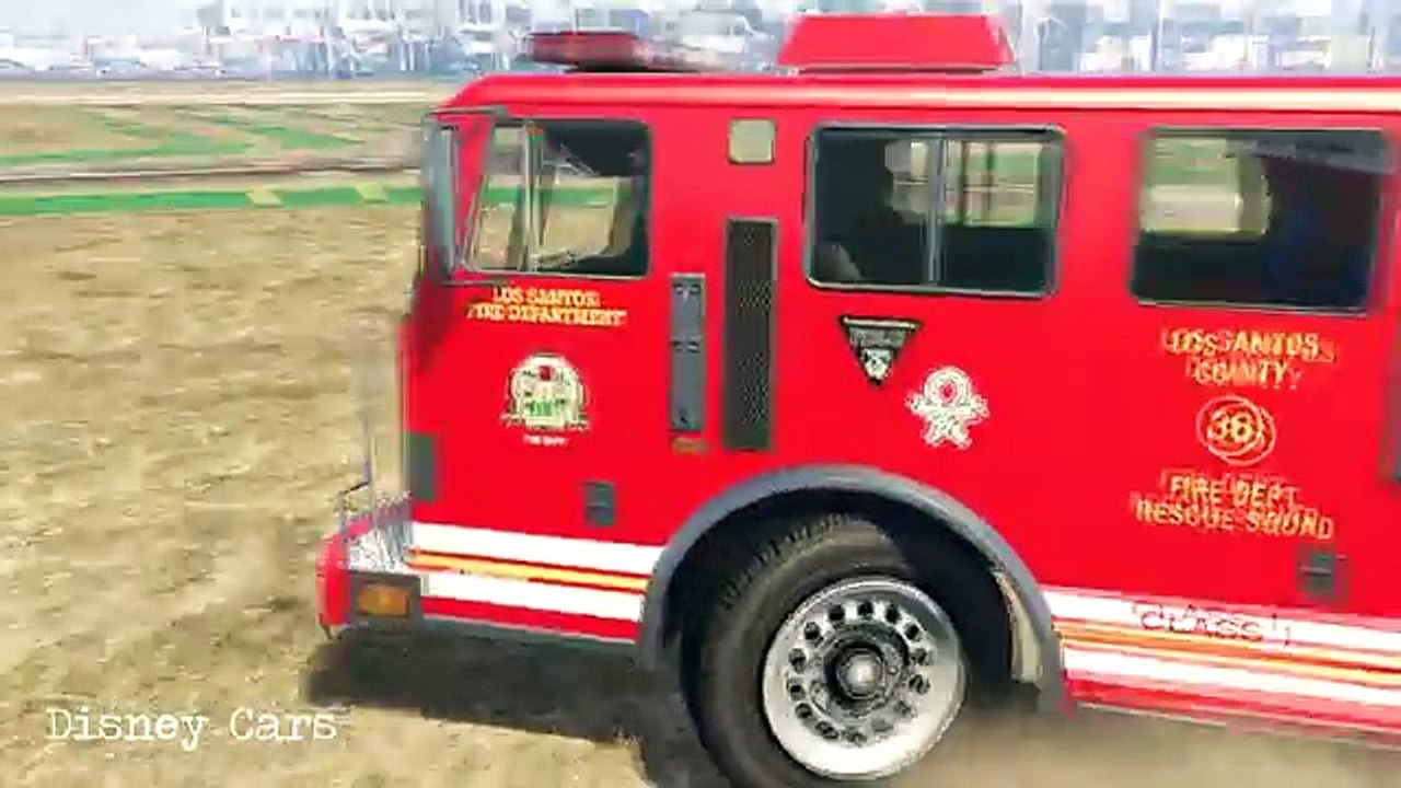 Spiderman Cartoon Policeman, Firefighter! Police Car and Fire Truck + Nursery Rhymes Songs For Kids!