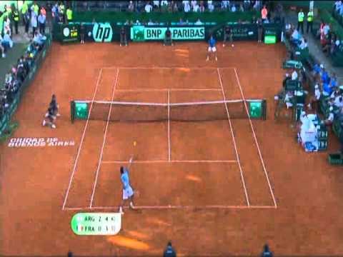 Davis Cup Official Highlights: Juan Monaco (ARG) v Gilles Simon (FRA)
