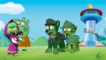 Peppa Pig Zombie MASHA Bites PAW Patrol Cartoon. Cartoons for kids