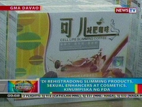 BP: Di rehistradong slimming products, sexual enhancers at cosmetics, kinumpiska ng FDA