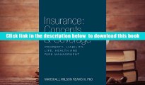 Audiobook  Insurance: Concepts   Coverage Marshall Wilson III Reavis Pre Order